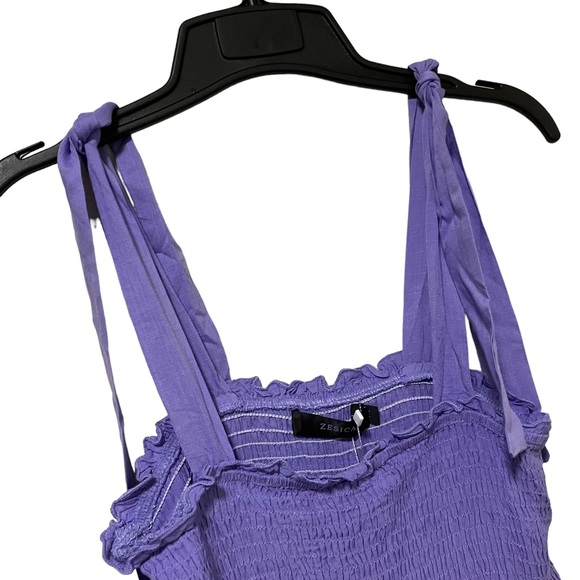 NWT Zesica Purple Boho Maxi Dress - Picture 3 of 11